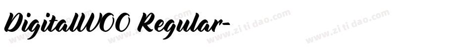 DigitalW00 Regular字体转换